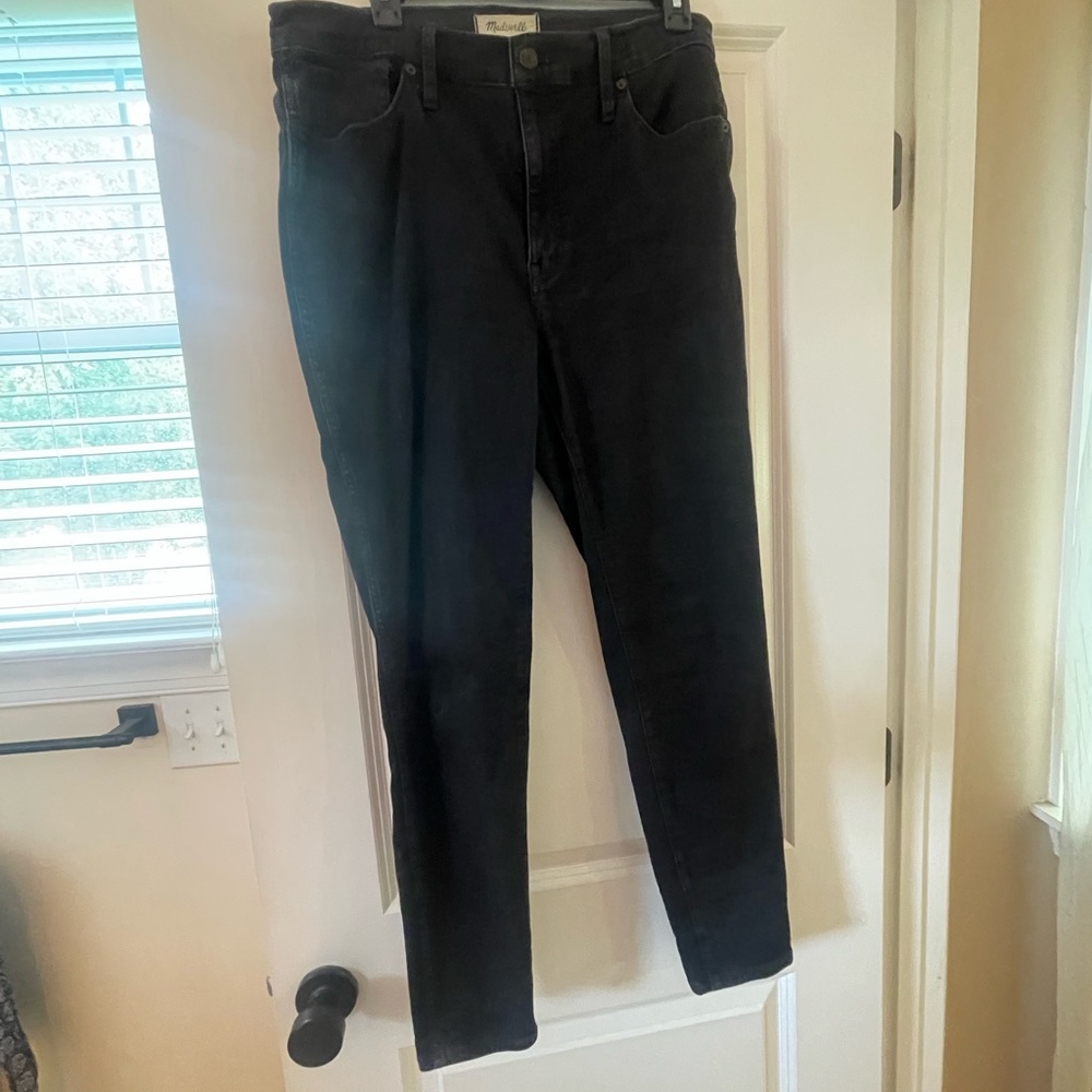 Madewell Black High Rise Skinny Jeans